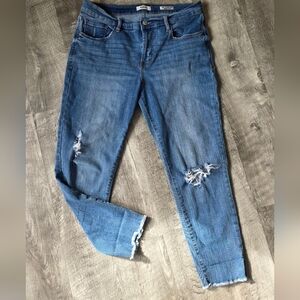 Kensie Light Blue Distressed Skinny Jeans